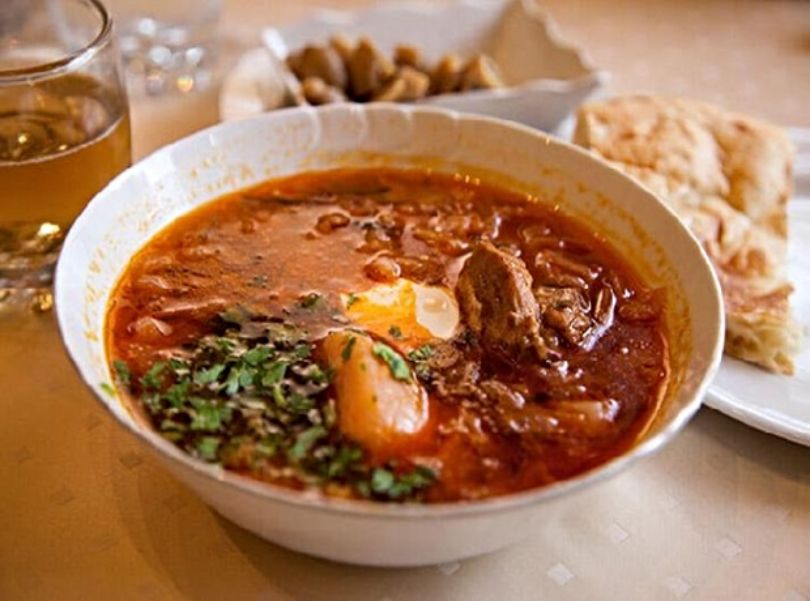 Bozbash -  meat stew (also described as a soup) Recipe from Azerbaijani cuisine