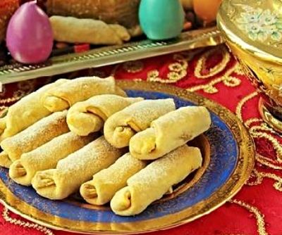 Mutaki - local sweet of Azerbaijani cuisine 